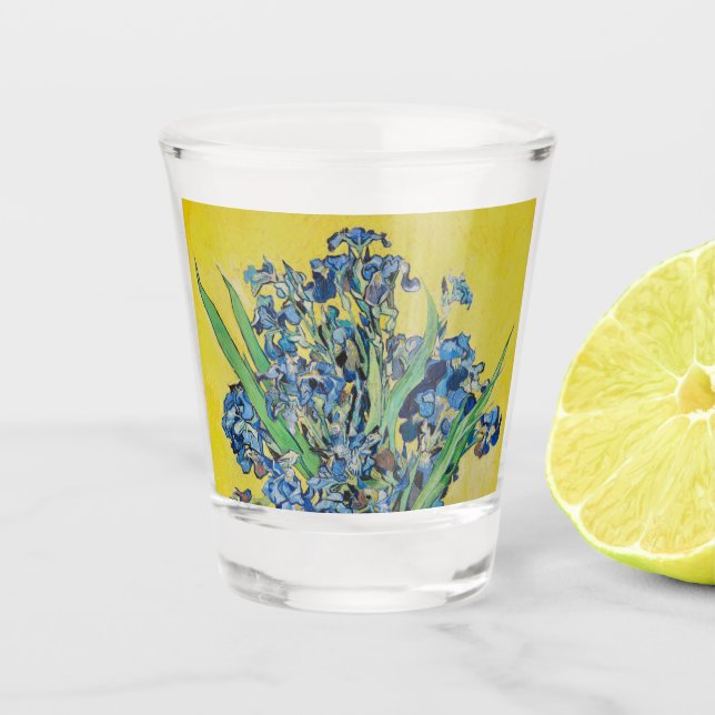 Irises  Vincent van Gogh   Shot Glass (Front)
