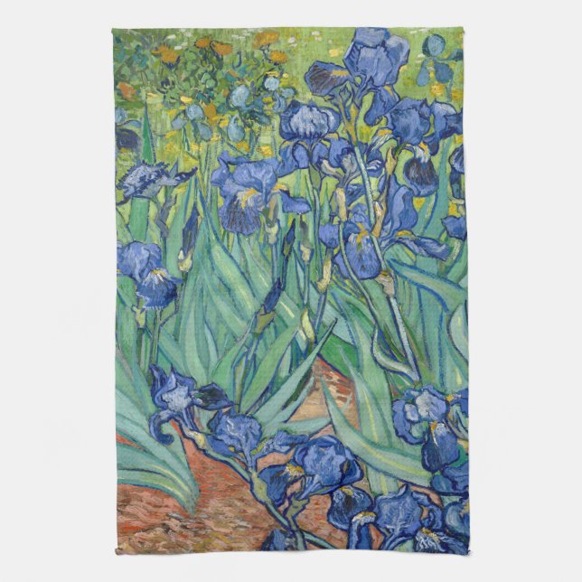 Irises | Vincent van Gogh Tea Towel (Vertical)