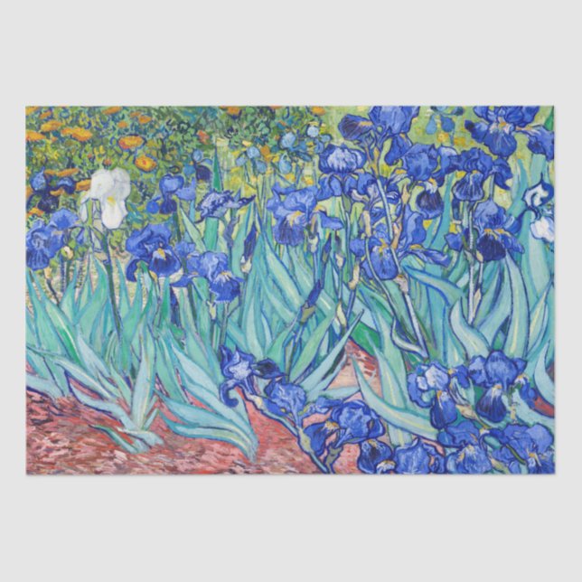 Irises Vincent van Gogh    Tissue Paper (Front)