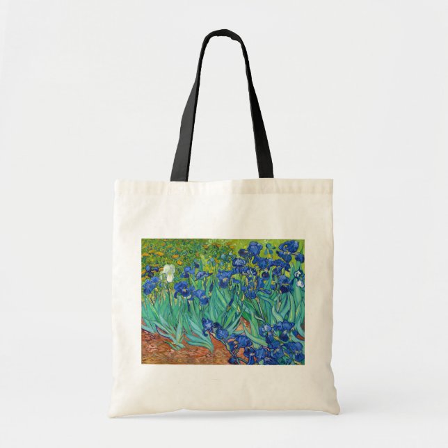 Irises, Vincent van Gogh Tote Bag (Front)