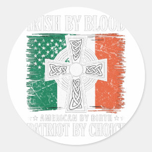 Irish 15  classic round sticker