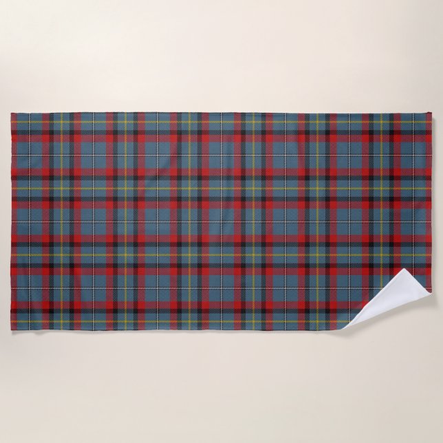Irish Accents Clan MacNamara Tartan Beach Towel (Front)