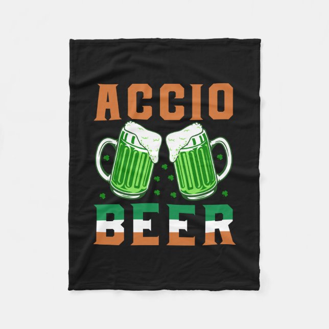 Irish Acio Beer Fleece Blanket (Front)