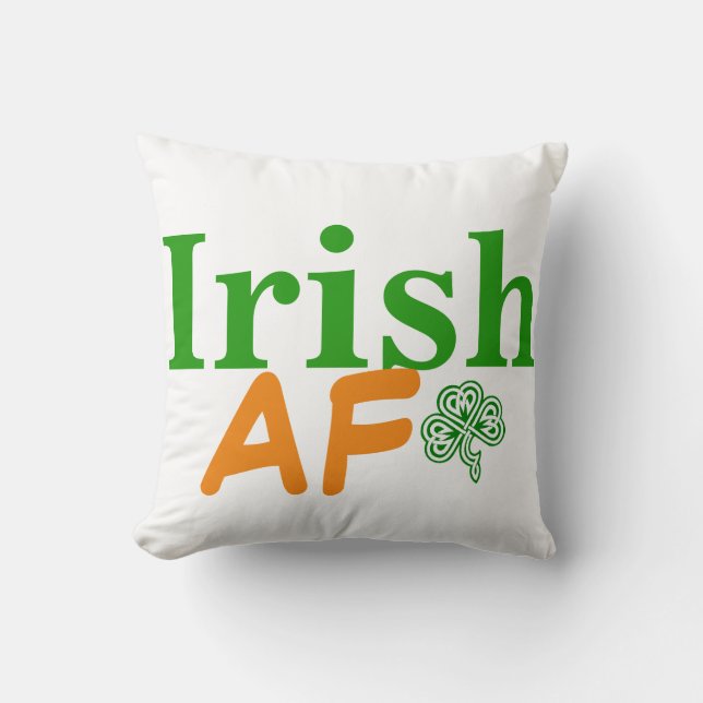 Irish AF Funny Cushion (Front)