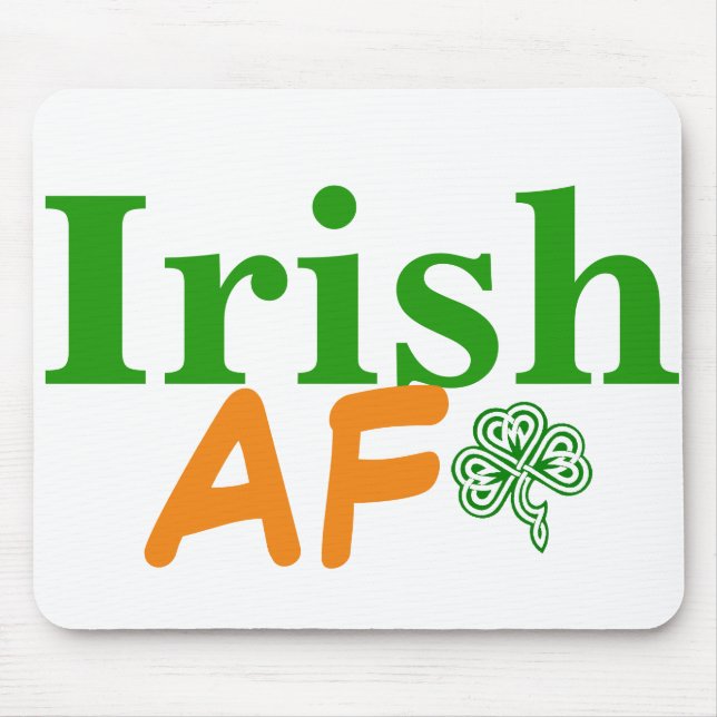 Irish AF Funny Mouse Mat (Front)