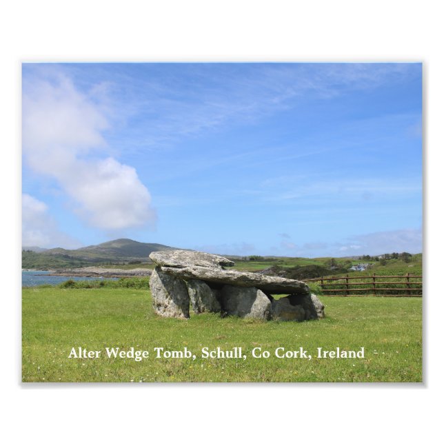  Irish Alter Wedge Tomb, Schull, Co Cork, Ireland Photo Print (Front)
