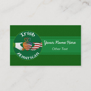 Irish American Claddagh Custom Business Cards