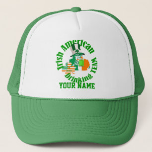 Irish American drinking team, St Patrick's day Trucker Hat