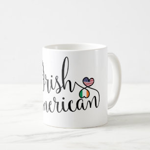 Irish American Entwined Hearts Mug