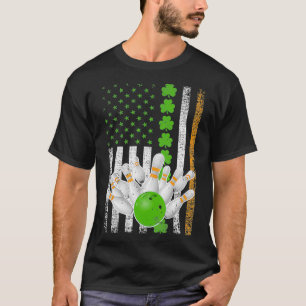Irish American Flag Bowling Ball St T-Shirt