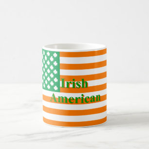 Irish american flag coffee mug