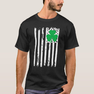 Irish American Flag Cool St Patricks Day Celebrati T-Shirt