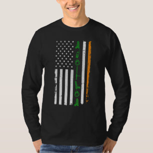 Irish American Flag Cop Police Patty Day T-Shirt