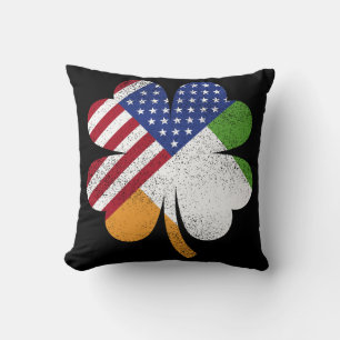 Irish American Flag Ireland Flag Cushion