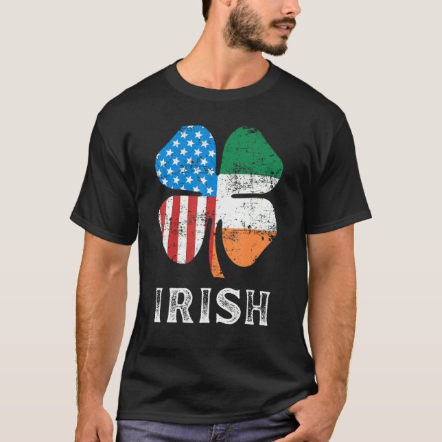 Irish American Flag Ireland Flag ST PATRICKS DAY 2 T-Shirt (Front)