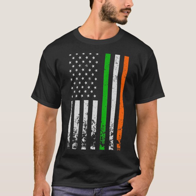 Irish American Flag Ireland Flag ST PATRICKS DAY G T-Shirt (Front)
