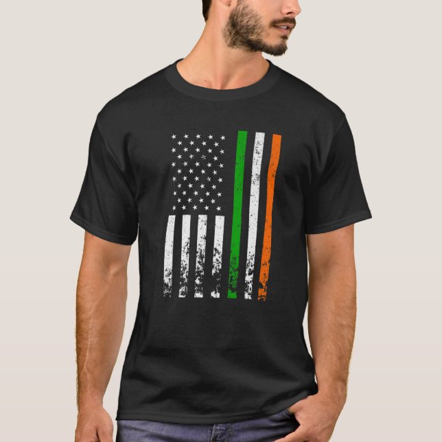 Irish American Flag Ireland Flag ST PATRICKS DAY G T-Shirt (Front)
