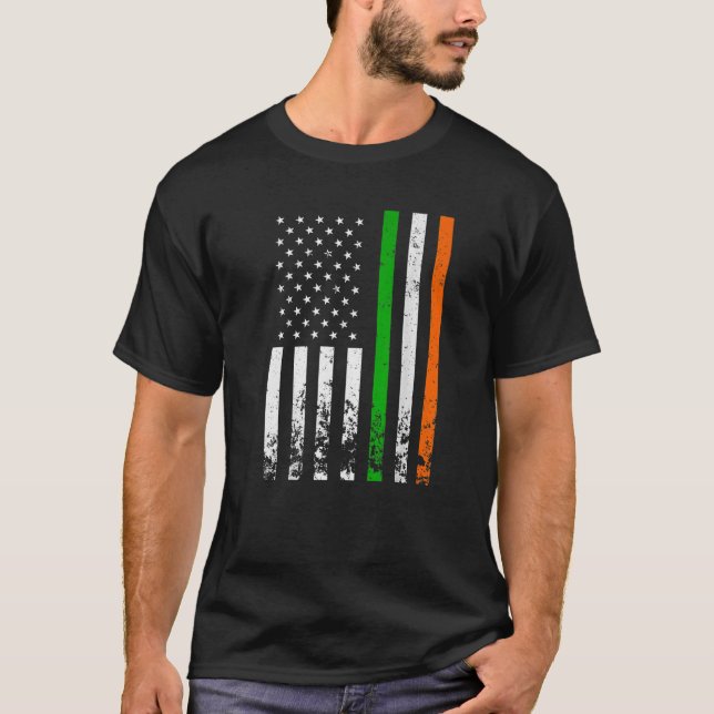 Irish American Flag Ireland Flag ST PATRICKS DAY G T-Shirt (Front)