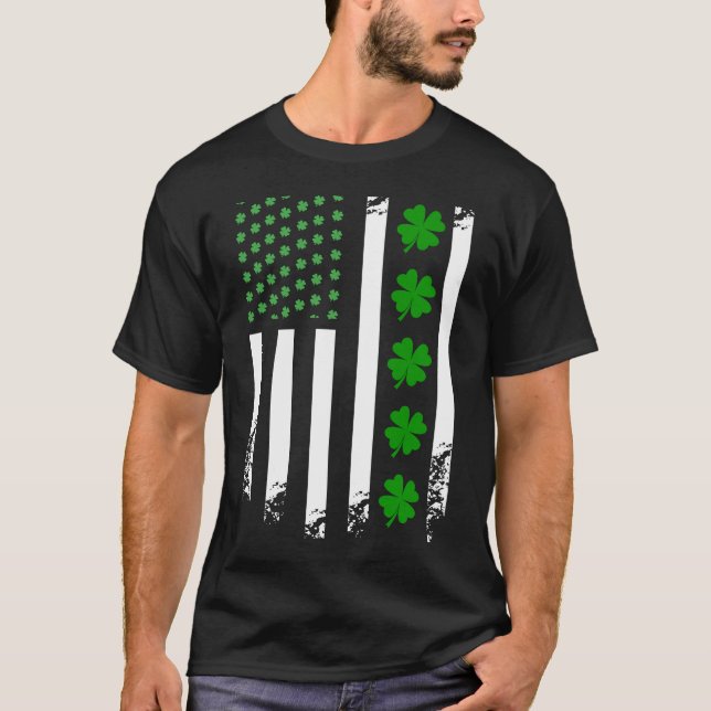 Irish American Flag Ireland Flag St Patricks Day L T-Shirt (Front)