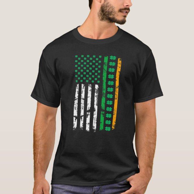 Irish American Flag Ireland Flag St Patricks Day L T-Shirt (Front)