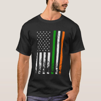 Irish American Flag Ireland Flag St Patrick'S Day  T-Shirt