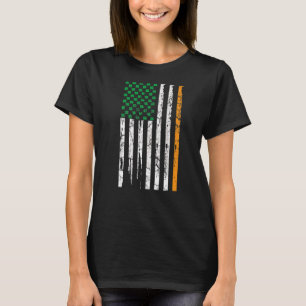 Irish American Flag Ireland Flag Vintage St Patric T-Shirt