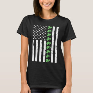 Irish American Flag Ireland St Patrick's Day Funny T-Shirt