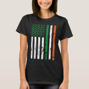 Irish American Flag Ireland St Patrick's Day Funny T-Shirt