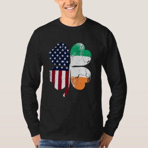 Irish American Flag Ireland USA St Patrick's Day T-Shirt