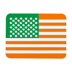 Irish american flag magnet