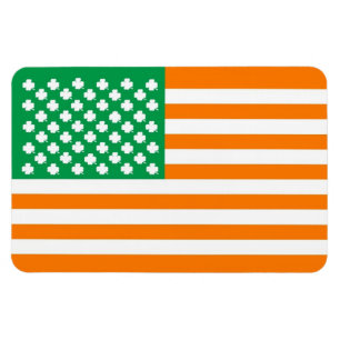 Irish american flag magnet
