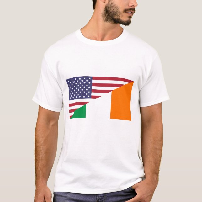 Irish American Flag Men's T-Shirt (Front)