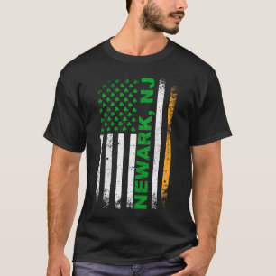 Irish American Flag Newark, NJ T-Shirt