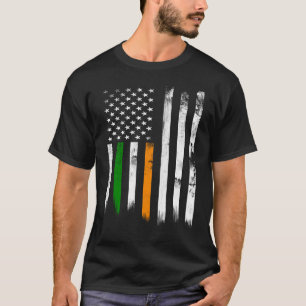 Irish American Flag Patriotic Ireland Flag St Patr T-Shirt