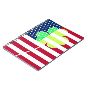 Irish American Flag Shamrock Clover St. Patrick Notebook