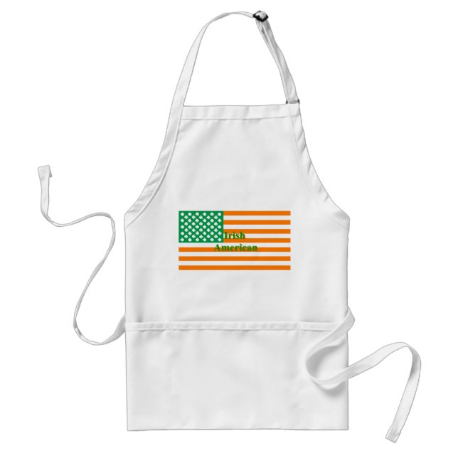 Irish american flag standard apron (Front)
