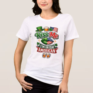 Irish American Heritage T‑Shirt Tri-Blend Shirt