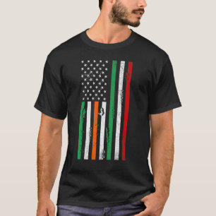 Irish American Italy flag Patrick's day cool Irela T-Shirt
