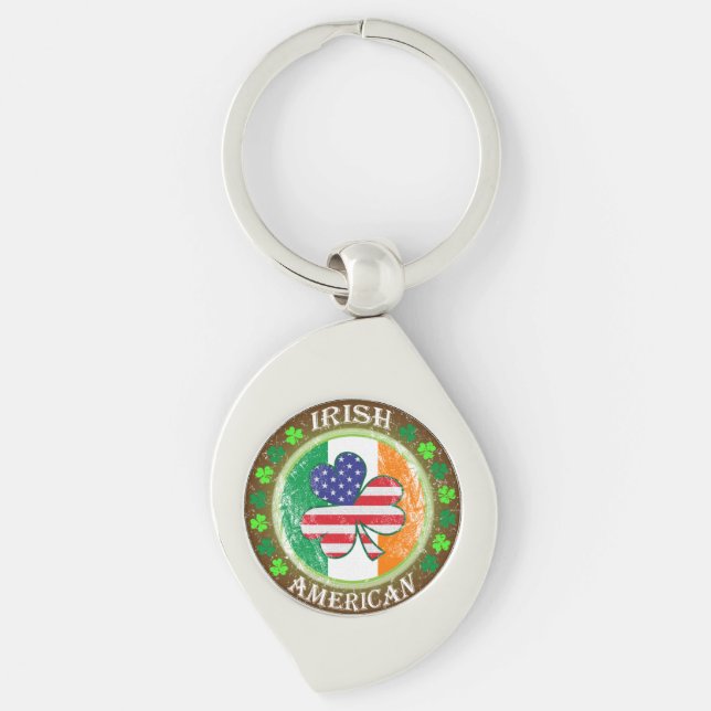 Irish American Key Ring (Front)