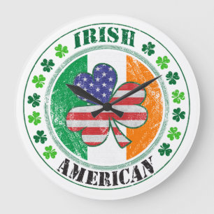 Irish American Large Clock
