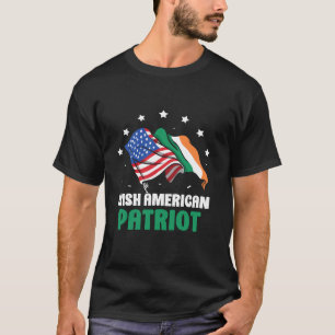Irish American Patriot Family Roots Ireland Us Usa T-Shirt