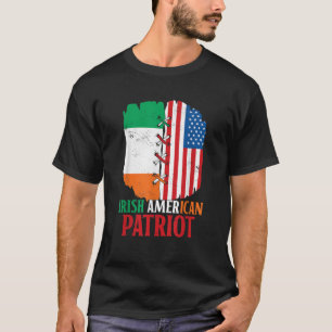 Irish American Patriot Family Roots Ireland Us Usa T-Shirt