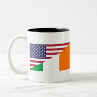 Irish American Pride US Ireland Flag