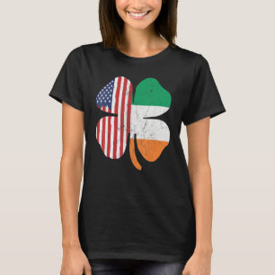 Irish American Shamrock Design Outfit St. Patrick' T-Shirt
