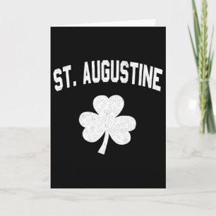Irish American Shamrock St. Augustine St Patricks  Card