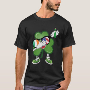 Irish American Shamrock St Patrick's Day Kids Teac T-Shirt