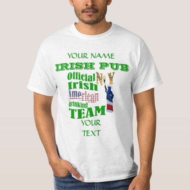 Irish American  St Patrick's T-Shirt (Front)