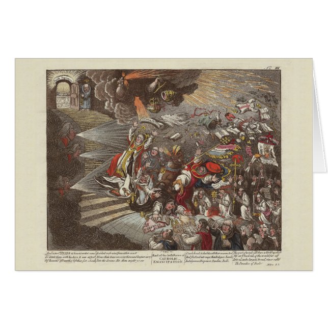 Irish and British History James Gillray Caricature (Front Horizontal)