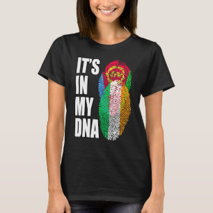 Irish And Eritrean Mix DNA Flag Heritage T-Shirt