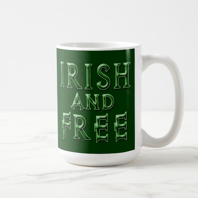 IRISH and FREE for St. Patrick's Day Coffee Mug (Right)